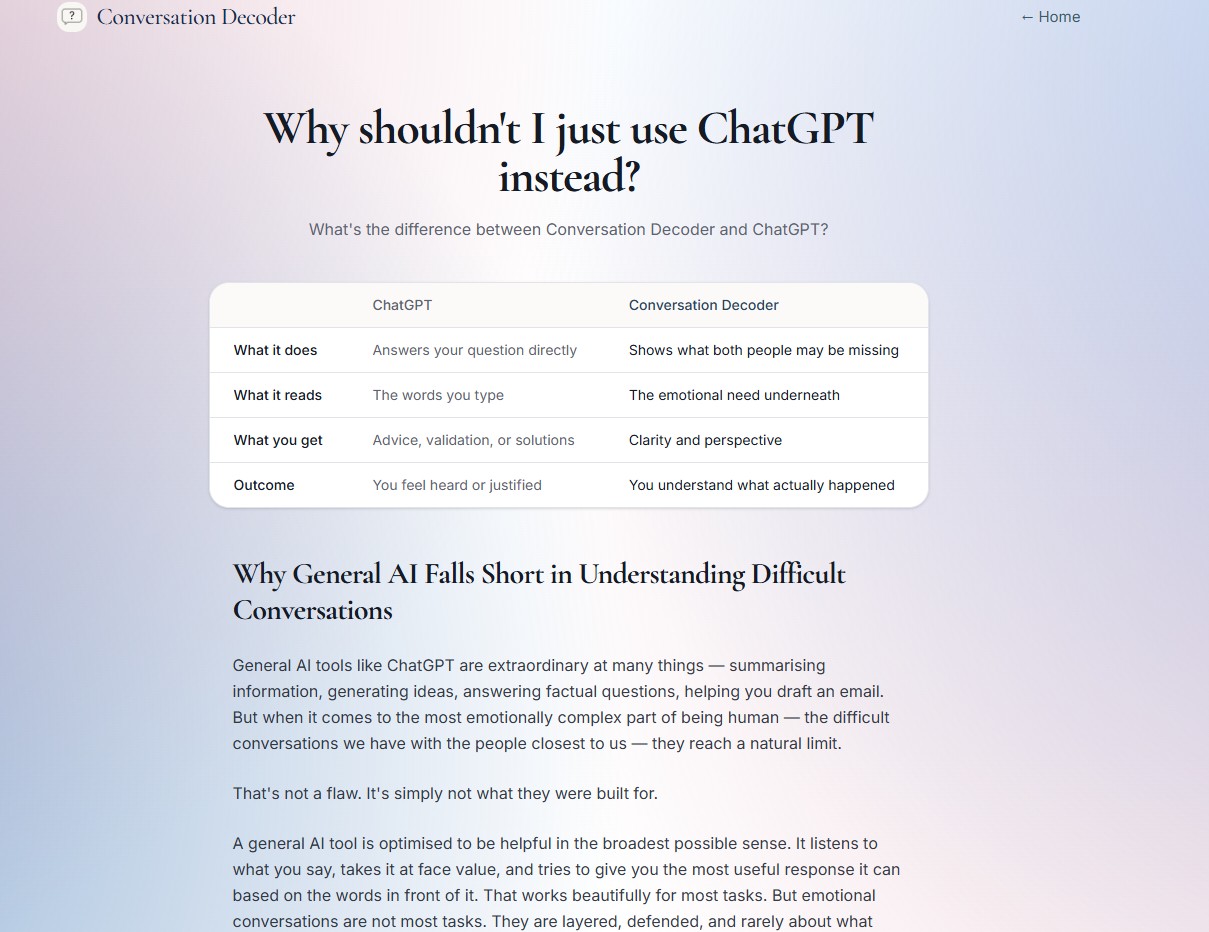 Conversation Decoder screenshot 3